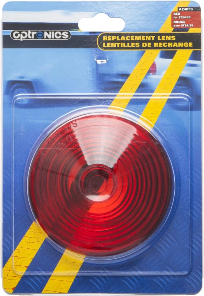 National Optronics Round Red Replacement Lens For Clearance Markers, 4-5/16-in 1 National Optronics Round Red Replacement Lens For Clearance Markers, 4-5/16-in