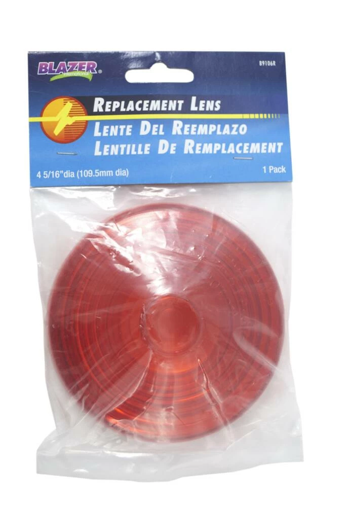 National Optronics Round Red Replacement Lens For Clearance Markers, 4-5/16-in 2 National Optronics Round Red Replacement Lens For Clearance Markers, 4-5/16-in - Image 2