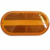 National Optronics Oval Amber Replacement Lens For Clearance Markers, 4-x2-1/16-in