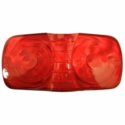 National Optronics Rectangular Red Replacement Lens For Clearance Markers, 4-1/16x2-1/8-in