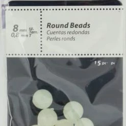 Red Wolf Danielson Beads, 8-mm, Luminous, 15-pk