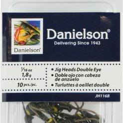 Red Wolf Danielson Painted Lead Jig Head, Black, 1/16-oz, 10-pk