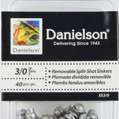 Red Wolf Danielson Removable Split Shot Sinker, Size 3/0, 40-pk