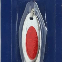 Red Wolf Danielson Renegade Spoon, Nickel/Red, 1/2-oz
