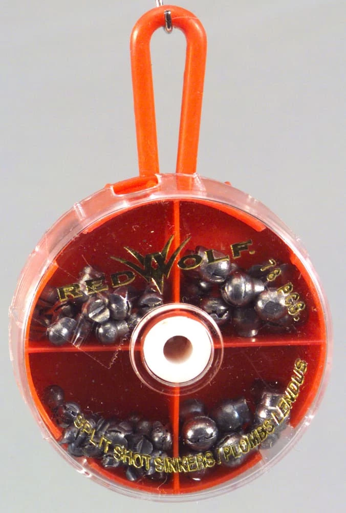Red Wolf Round Split Shot Sinker 1 Red Wolf Round Split Shot Sinker