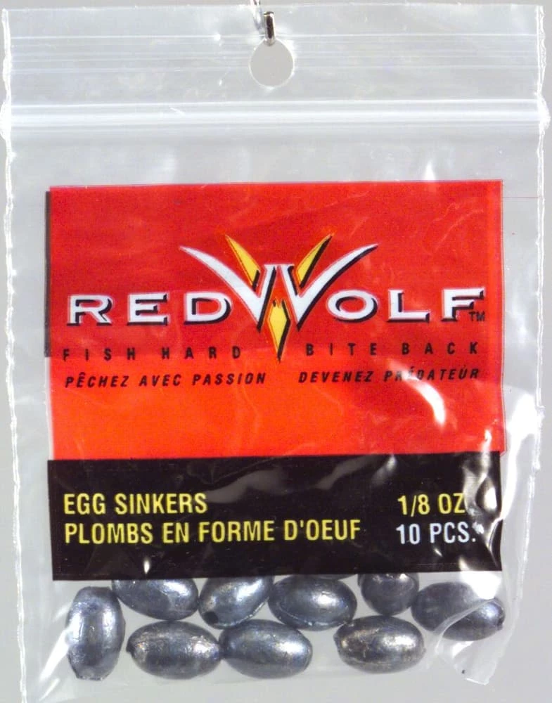 Red Wolf Egg Sinker 1 Red Wolf Egg Sinker