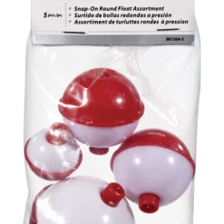 Red Wolf Danielson 5 Piece Assorted Red White Bobbers