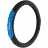 National Ergo Drive Exposed Comfort Gel Steering Wheel Cover, Black & Blue