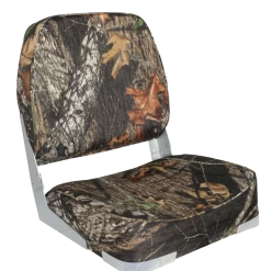 National Leopard Heavy-Duty Molded Frame Folding Boat Seat Camouflage, 19-in H X 16-in W X 14-in D