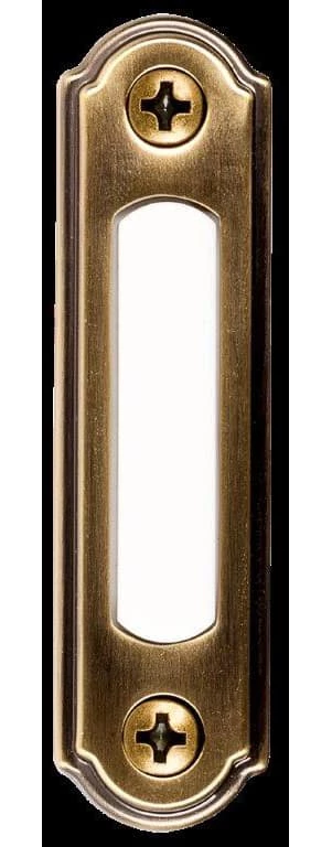 National HeathZenith Wired Lighted Metal Push Doorbell Chime Button, Antique Brass 1 National HeathZenith Wired Lighted Metal Push Doorbell Chime Button, Antique Brass