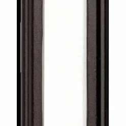 National HeathZenith Wired Lighted Metal Push Doorbell Chime Button, Black