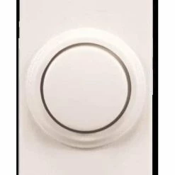 National HeathZenith Wireless Battery 150-ft Push Doorbell Chime Button, White