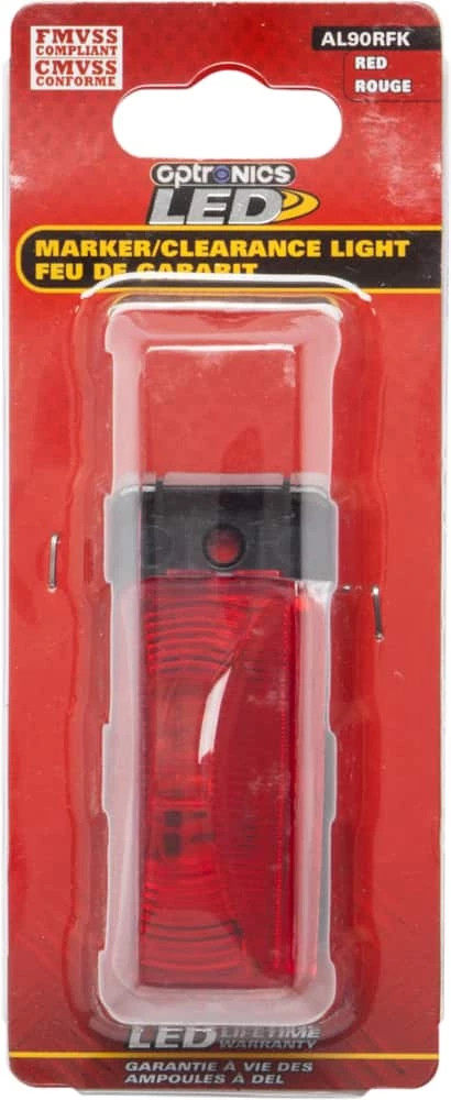 National LED Chrome Clearance/Running Board Light, Red 2 National LED Chrome Clearance/Running Board Light, Red - Image 2