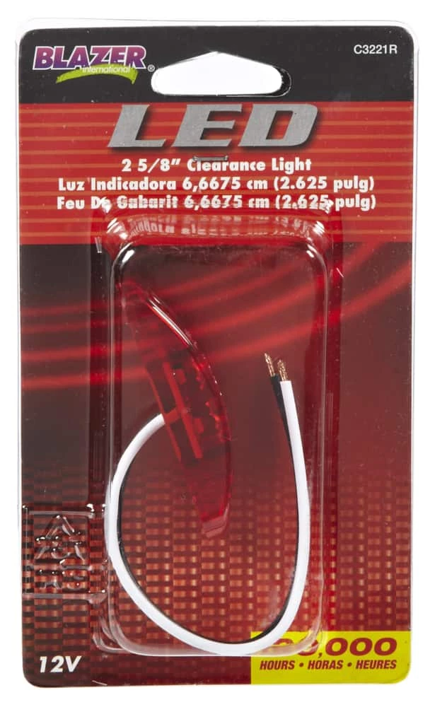 National Blazer LED Side Clearance/Marker Light, Red, 2-5/8-in 2 National Blazer LED Side Clearance/Marker Light, Red, 2-5/8-in - Image 2