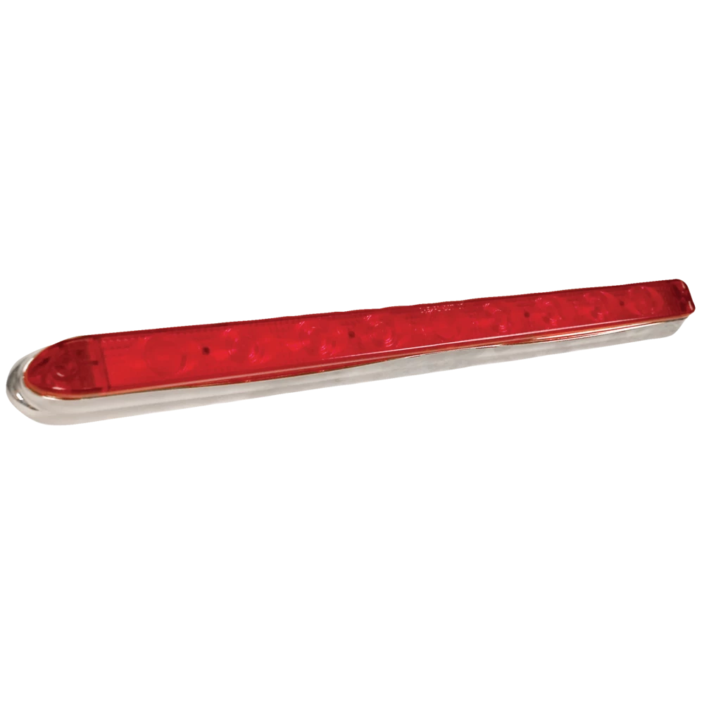 National Optronics Waterproof LED Stop/Turn/Tail Light, With Chrome Bezel, 1 National Optronics Waterproof LED Stop/Turn/Tail Light, With Chrome Bezel,