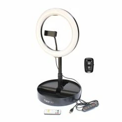 National Mobifoto Mobilite 10-in RGB LED Ring Light Vlogging Kit With Built-in Stand & Wireless Remote