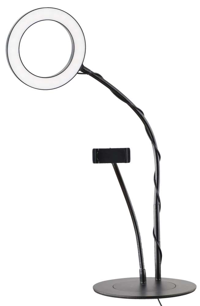 National Mobifoto Mobilite 6-in LED Ring Light With Desk Tripod & Phone Holder 1 National Mobifoto Mobilite 6-in LED Ring Light With Desk Tripod & Phone Holder