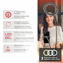 National Mobifoto Mobilite 6-in LED Ring Light With Desk Tripod & Phone Holder 12 National Mobifoto Mobilite 6-in LED Ring Light With Desk Tripod & Phone Holder -Cheap Red Wolf Store mobifoto mobilite 6 led ring light d172d4c1 a38c 438e 8967 665a70012d3b