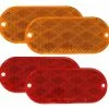 National Optronics Oblong Reflector Kit For Trailer, 4-pk