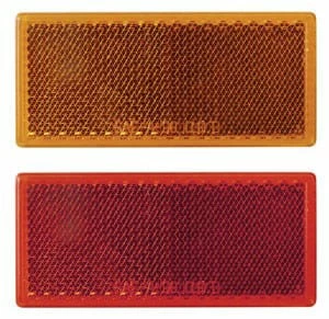 National Optronics Rectangular Reflector Kit For Trailer, 4-pk 1 National Optronics Rectangular Reflector Kit For Trailer, 4-pk