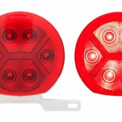 National Optronics RVSTL10K LED Round RV Tail Light Kit, Red, 2-pc
