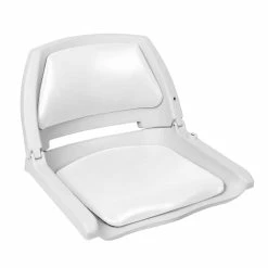 National Leopard Heavy-Duty Padded Folding Boat Seat 20-in H X 19-in W X 16-in D