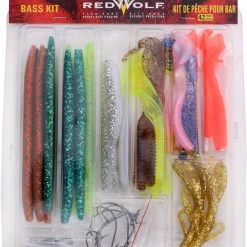 Red Wolf Bass Lure Kit, 42-pc