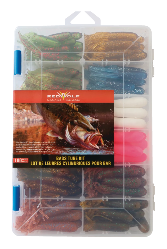 Red Wolf Bass Tube Kit, 100-pc 3 Red Wolf Bass Tube Kit, 100-pc - Image 3