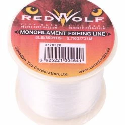 Red Wolf Monofilament Fishing Line, Clear, 800-yd