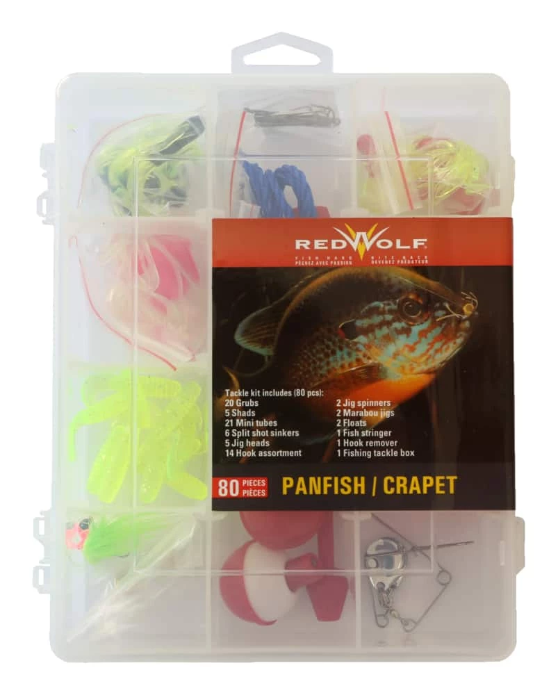 Red Wolf Pan Fish Lure Kit, 80-pc 2 Red Wolf Pan Fish Lure Kit, 80-pc - Image 2