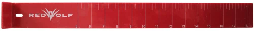 Red Wolf Plastic Ruler, 18-in 2 Red Wolf Plastic Ruler, 18-in - Image 2