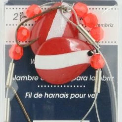 Red Wolf Danielson Rig Spinner, Red/White, 8-in