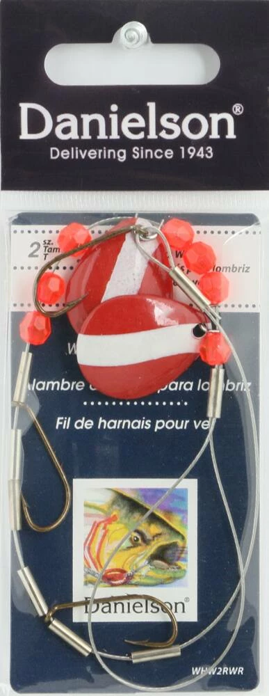 Red Wolf Danielson Rig Spinner, Red/White, 8-in 1 Red Wolf Danielson Rig Spinner, Red/White, 8-in