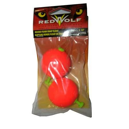 Red Wolf Round Foam Snap Float, 1.5-in 1 Red Wolf Round Foam Snap Float, 1.5-in