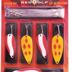 Red Wolf Spoon Lure Kit, 5-pc