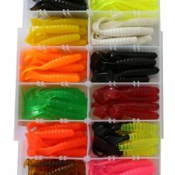 Red Wolf Walleye Grub Lure Kit, 100-pc