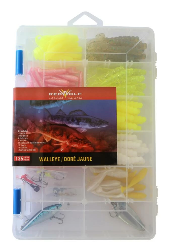 Red Wolf Walleye Lure Kit, 135-pc 2 Red Wolf Walleye Lure Kit, 135-pc - Image 2