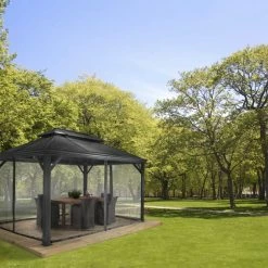 National SOJAG Mykonos Nylon Outdoor/Patio Gazebo Mosquito Netting, Grey 10x12-ft -Cheap Red Wolf Store sojag mykonos gazebo nylon netting 10x12 7d6b8ff4 b8ca 423f a814 48e78ca75b82