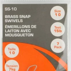 Red Wolf South Bend Snap Swivel, Brass, Size 10, 7-pk