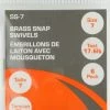 Red Wolf South Bend Snap Swivel, Brass, Size 7, 6-pk
