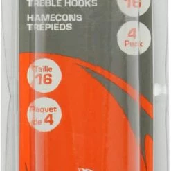 Red Wolf South Bend Treble Hook, Size 16, 4-pk