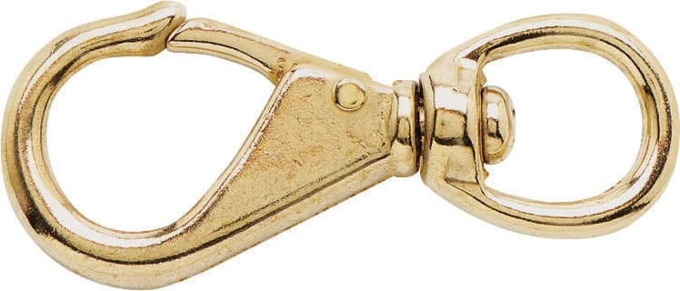 Red Wolf Brass Swivel Eye Boat Snap With 100-lb Working Load, 4-1/2-in 1 Red Wolf Brass Swivel Eye Boat Snap With 100-lb Working Load, 4-1/2-in