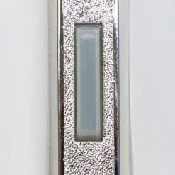 National Globe Wired Lighted Push Doorbell Chime Button, Nickel Finish