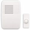 National Globe Wireless Plug-In 75-db 3-Tune Doorbell Chime, 1 Push Button, White