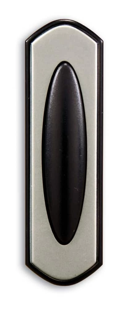 National HeathZenith Wireless Battery 100-ft Doorbell Chime Button, Satin Nickel 1 National HeathZenith Wireless Battery 100-ft Doorbell Chime Button, Satin Nickel